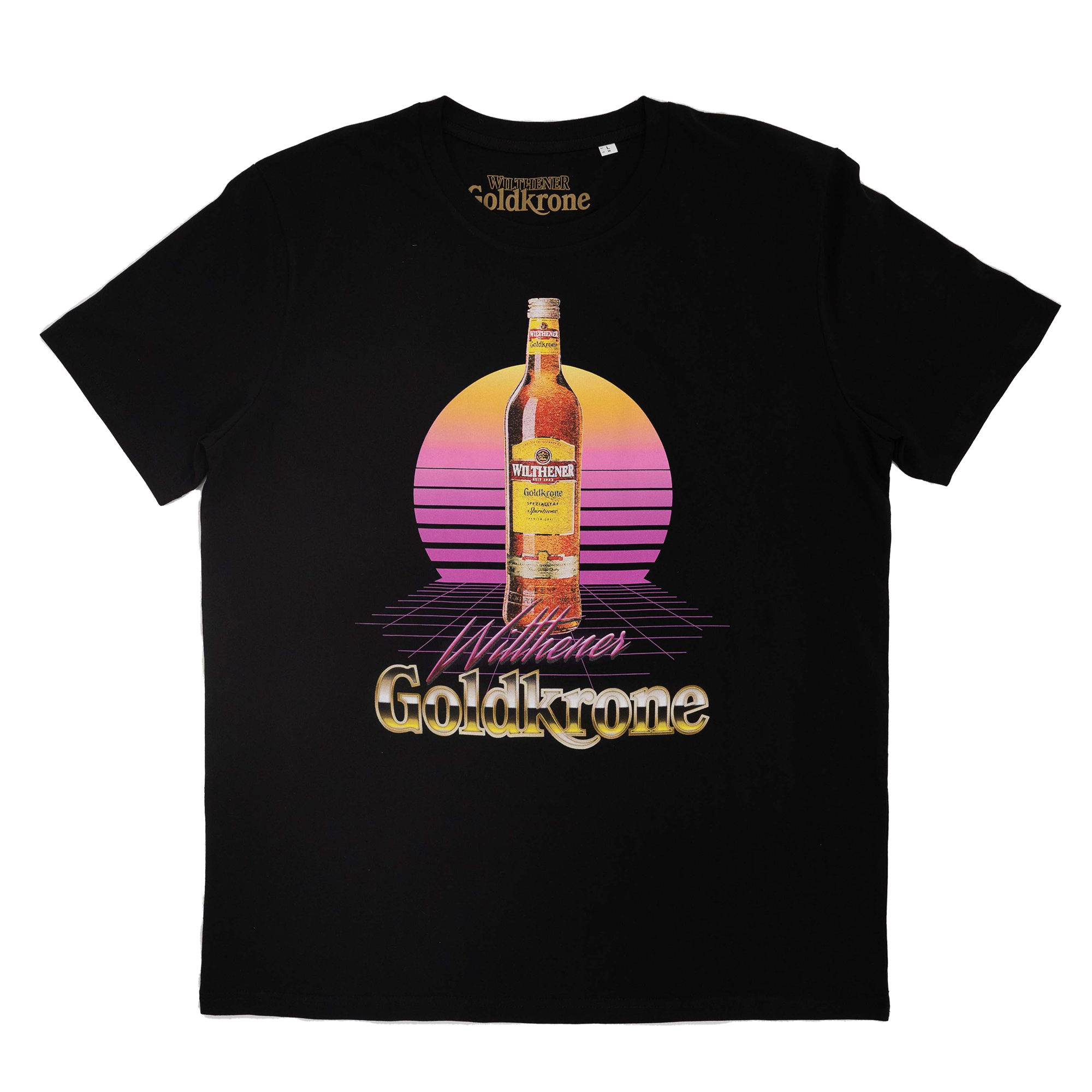 WILTHENER Goldkrone T-Shirt 80s schwarz 