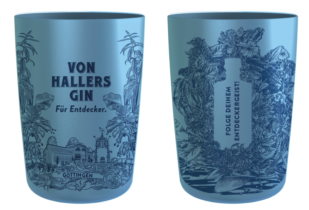 Von Hallers Gin Becher "Entdeckergeist", 1 St.