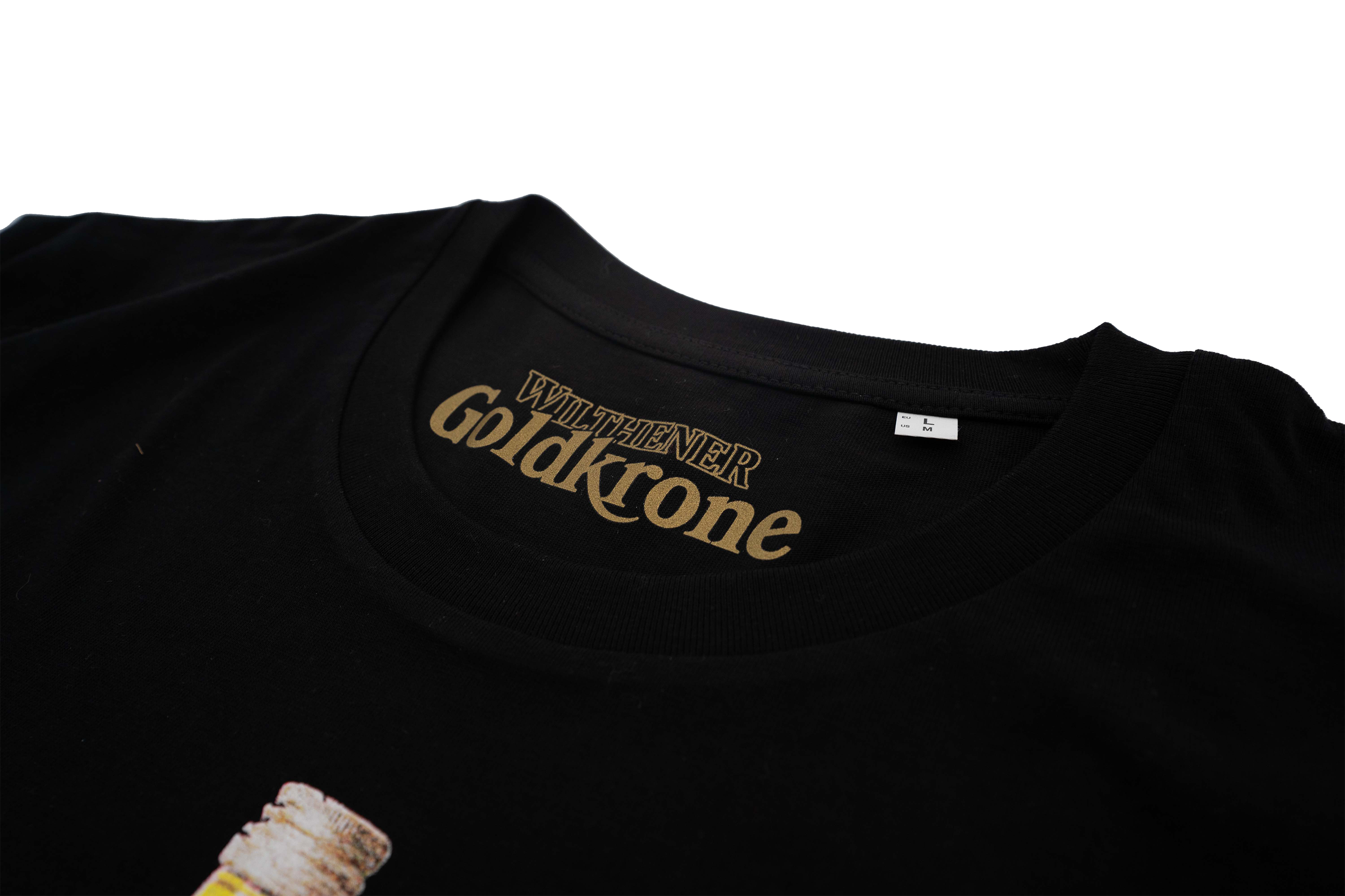 WILTHENER Goldkrone T-Shirt 80s schwarz 