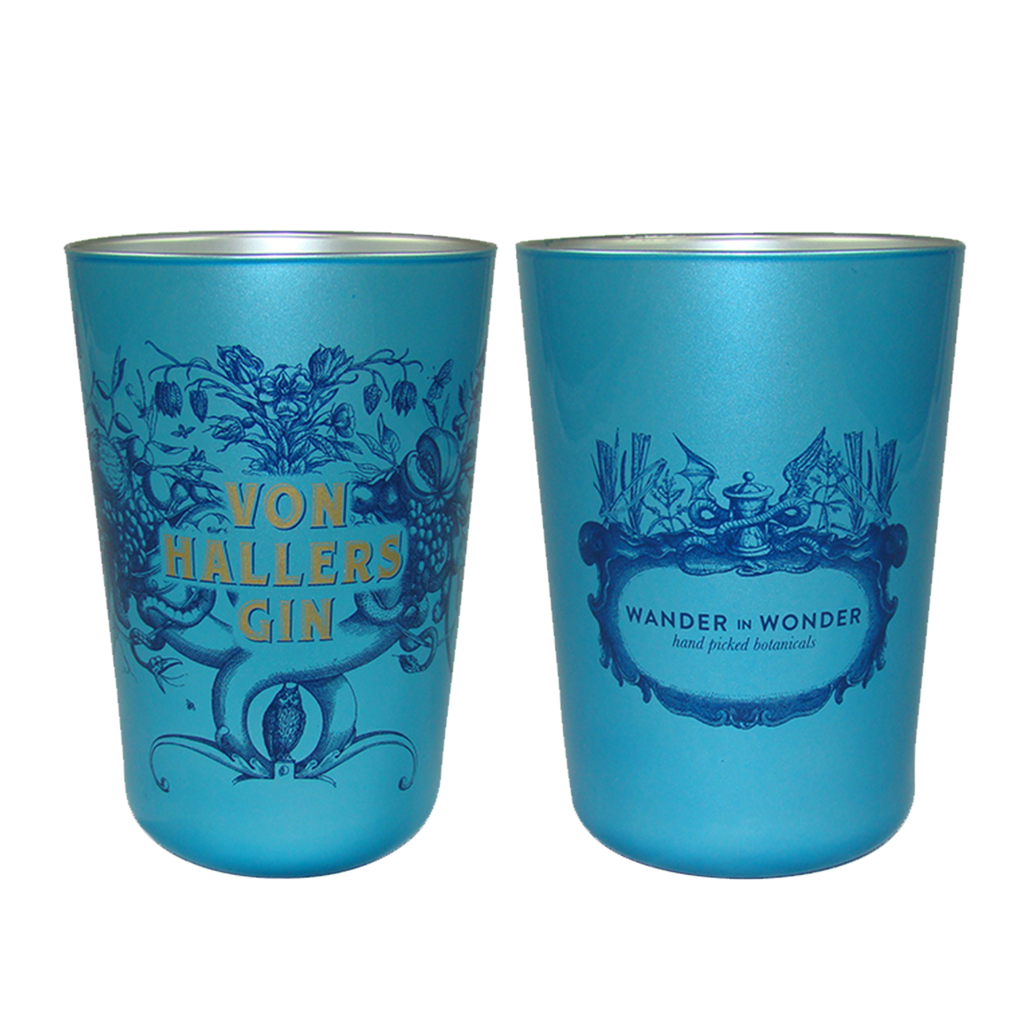 VON HALLERS GIN Becher "Wander-Wonder", 1 St.