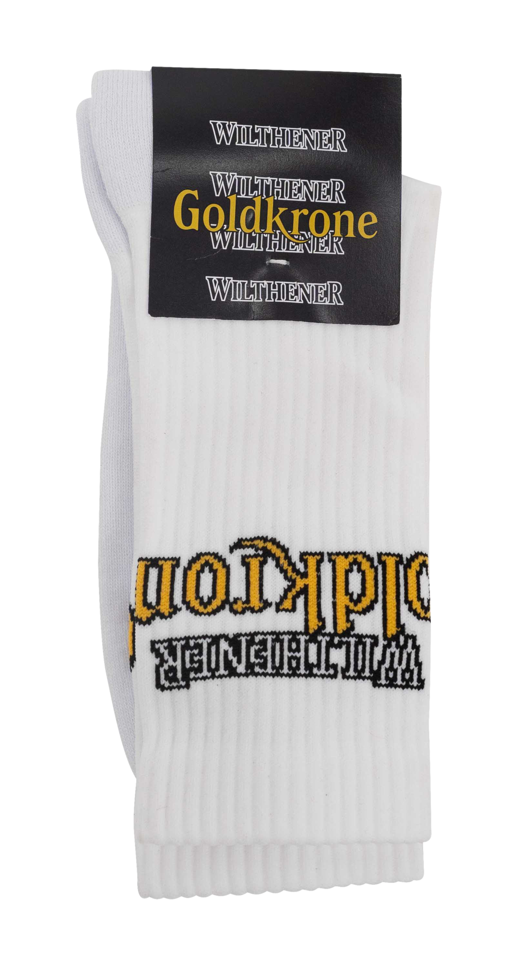 Wilthener Goldkrone Socken Logo seitlich Gr. 43-46