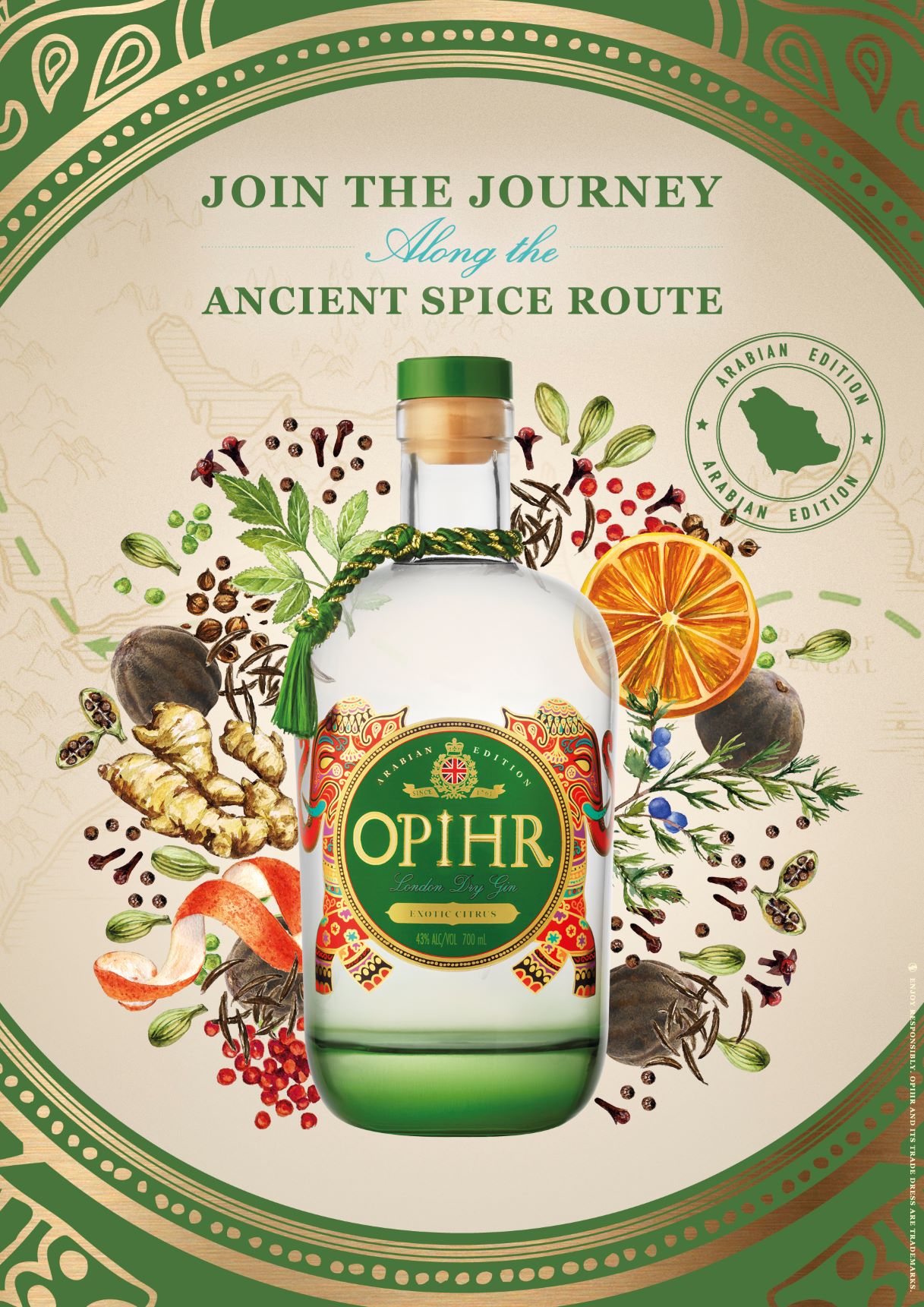 Opihr Spiced Gin Arabian Edition 0,7l Opihr Spiced Gin Arabian Edition 0,7l