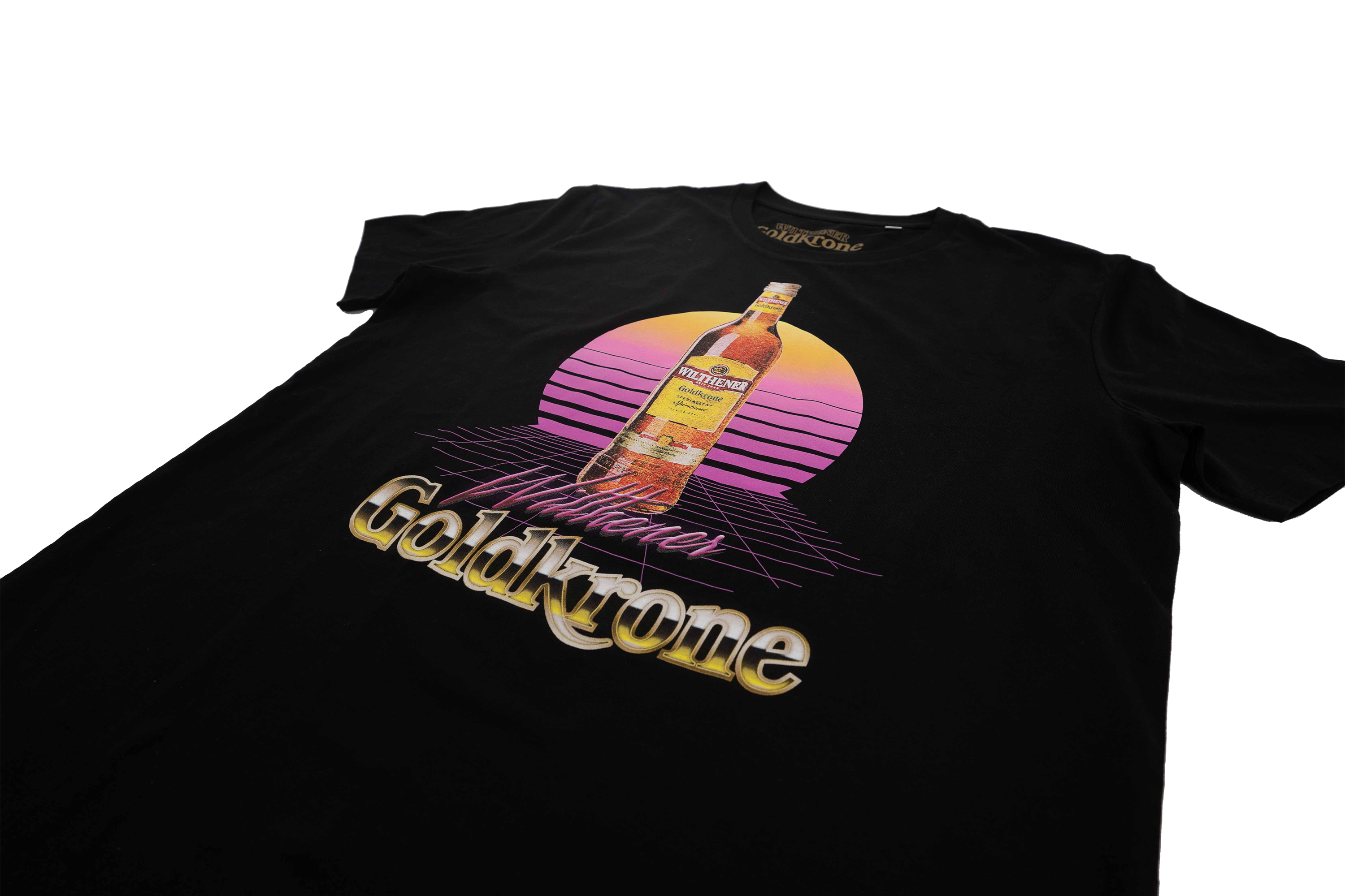 WILTHENER Goldkrone T-Shirt 80s schwarz 