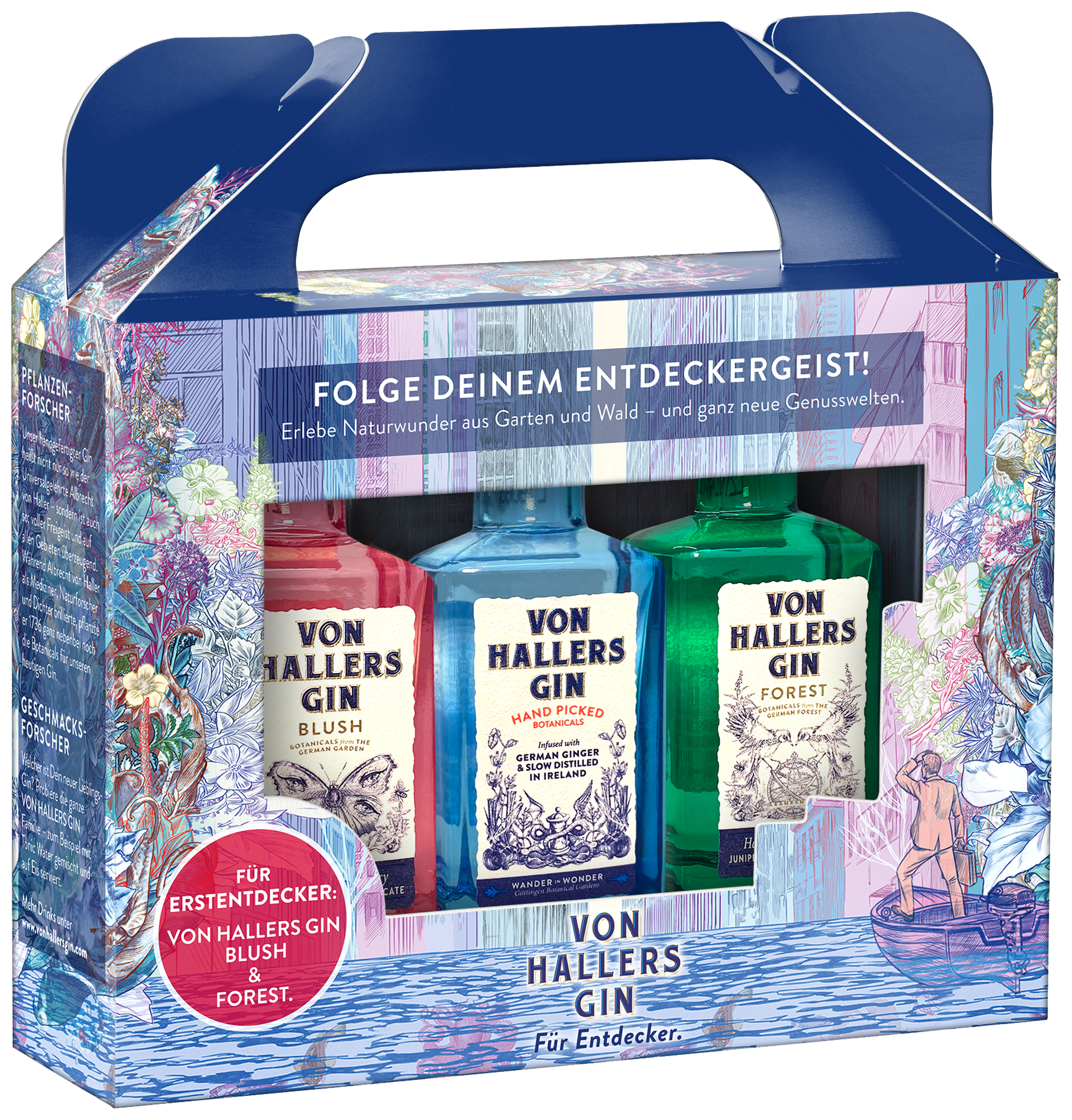 VON HALLERS GIN Triple Pack 3x0,05l