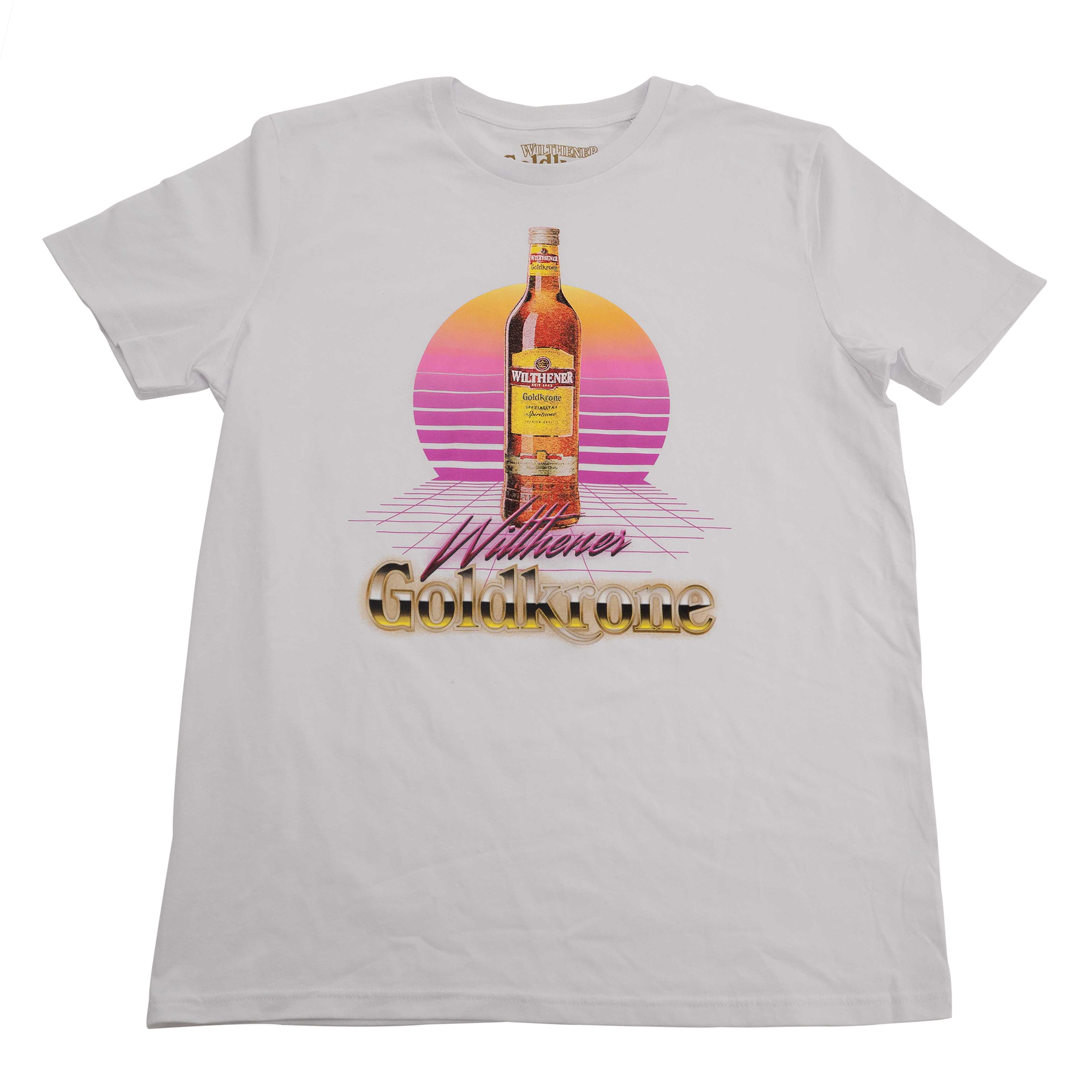 WILTHENER Goldkrone T-Shirt 80s weiß