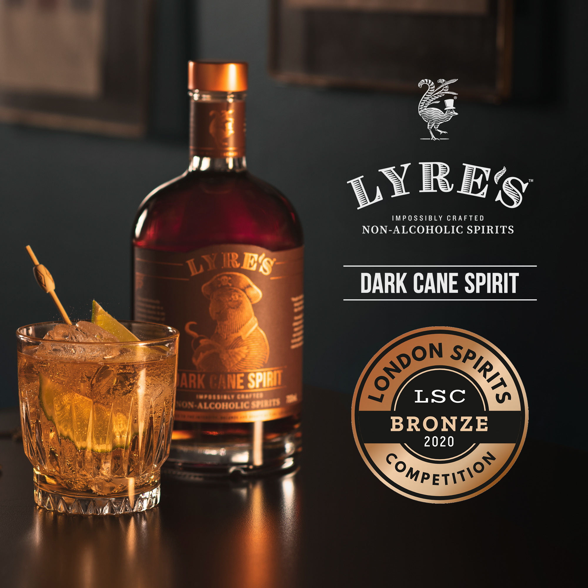 Lyre's Dark Cane Spirit  0% vol. 0,7l