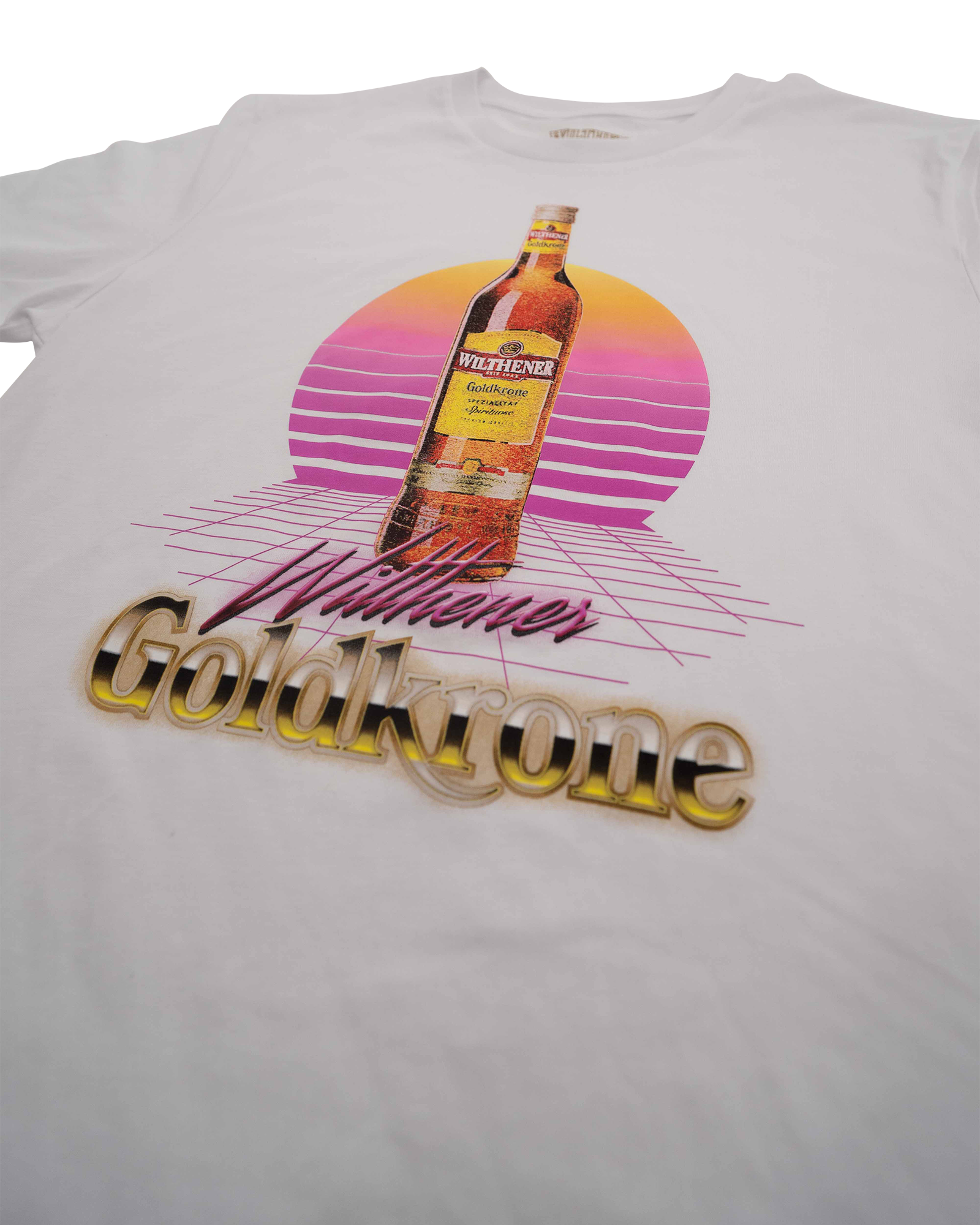 WILTHENER Goldkrone T-Shirt 80s weiß