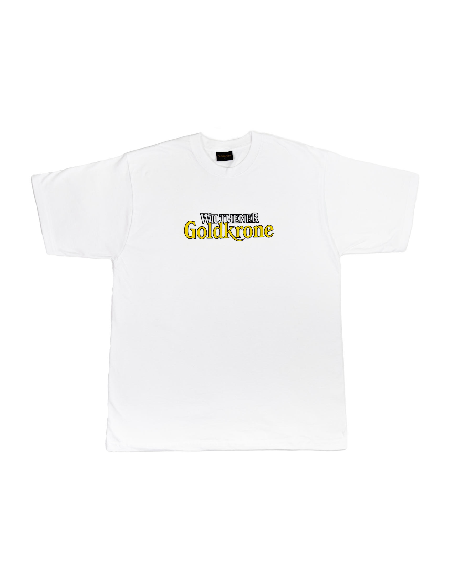 WILTHENER Goldkrone T-Shirt Logo weiß