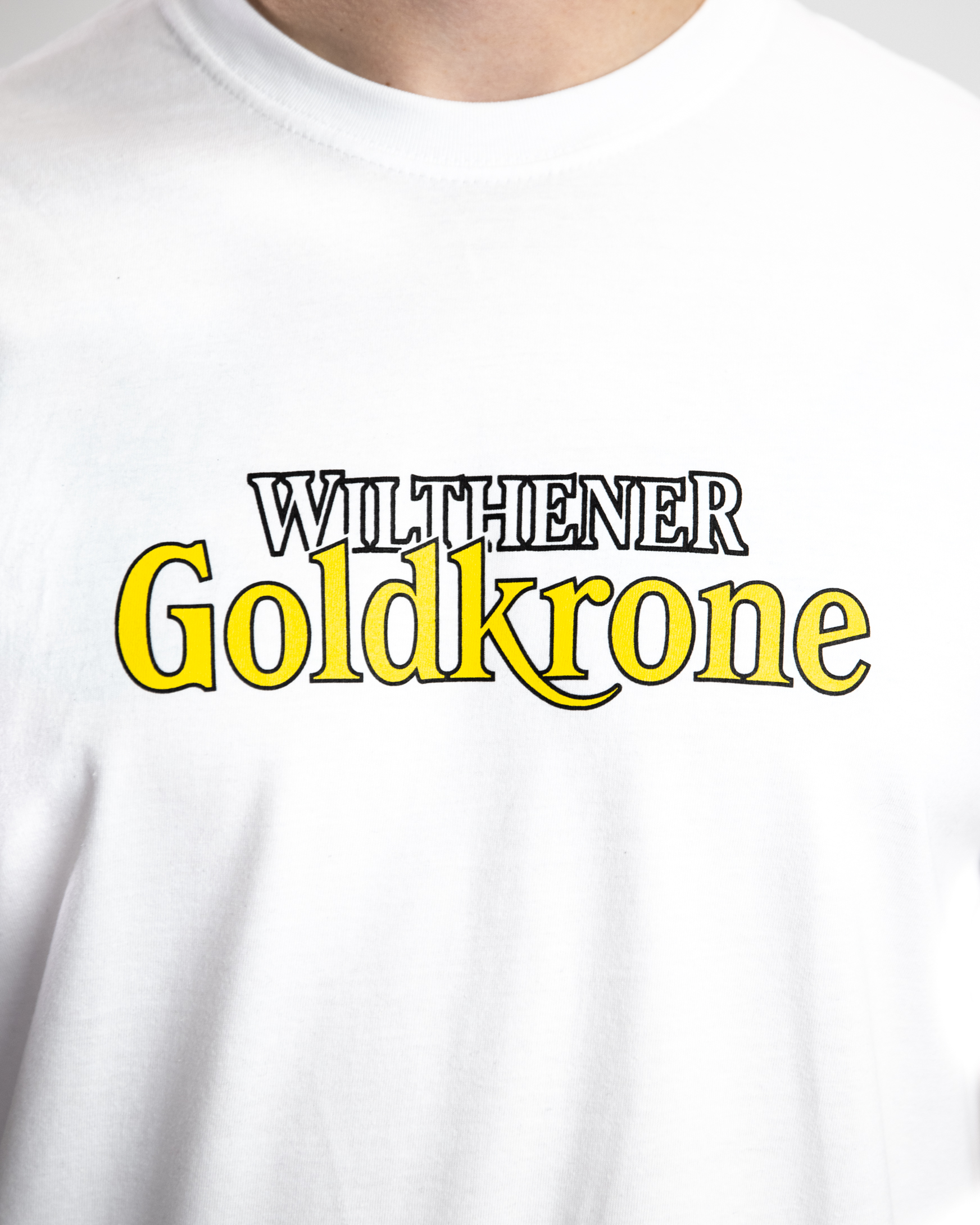 WILTHENER Goldkrone T-Shirt Logo weiß