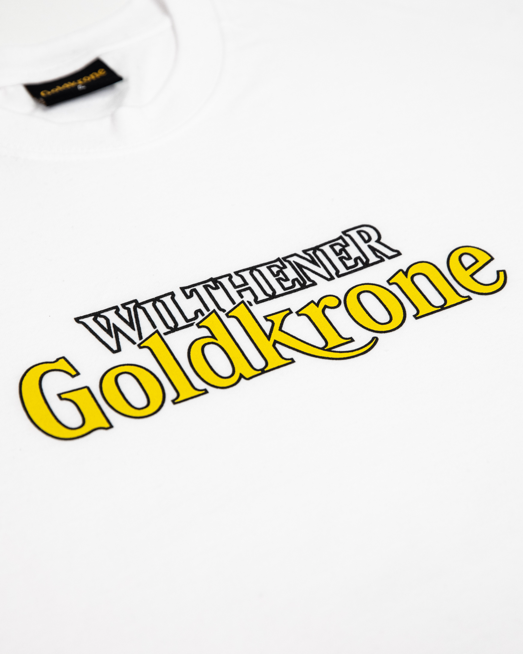 WILTHENER Goldkrone T-Shirt Logo weiß