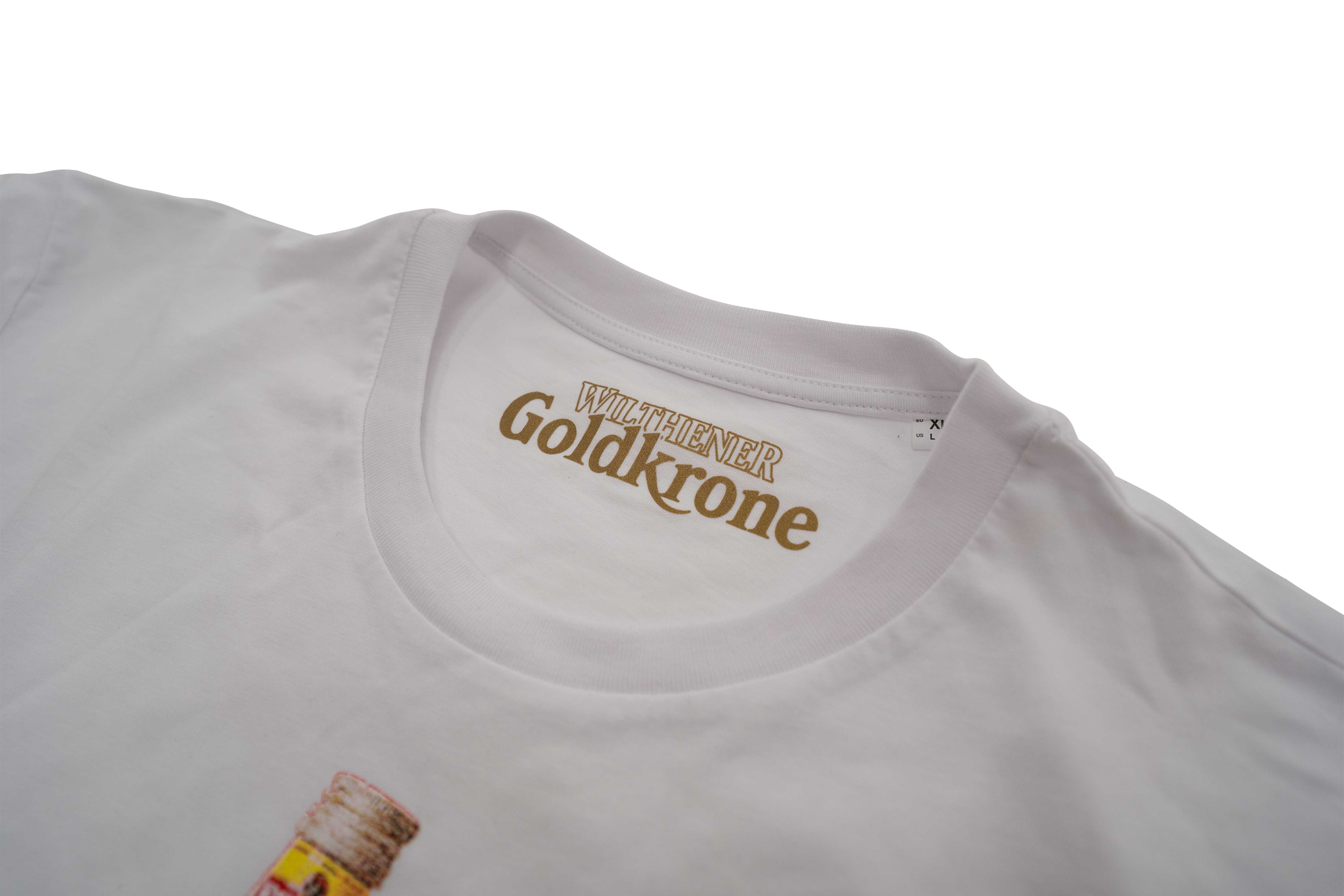WILTHENER Goldkrone T-Shirt 80s weiß
