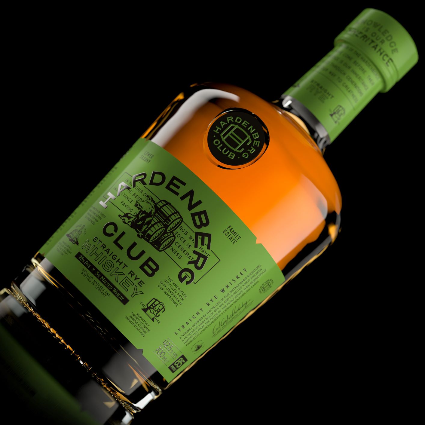 Hardenberg Club Straight RYE Whiskey 0,7l Hardenberg Club Straight RYE Whiskey 0,7l