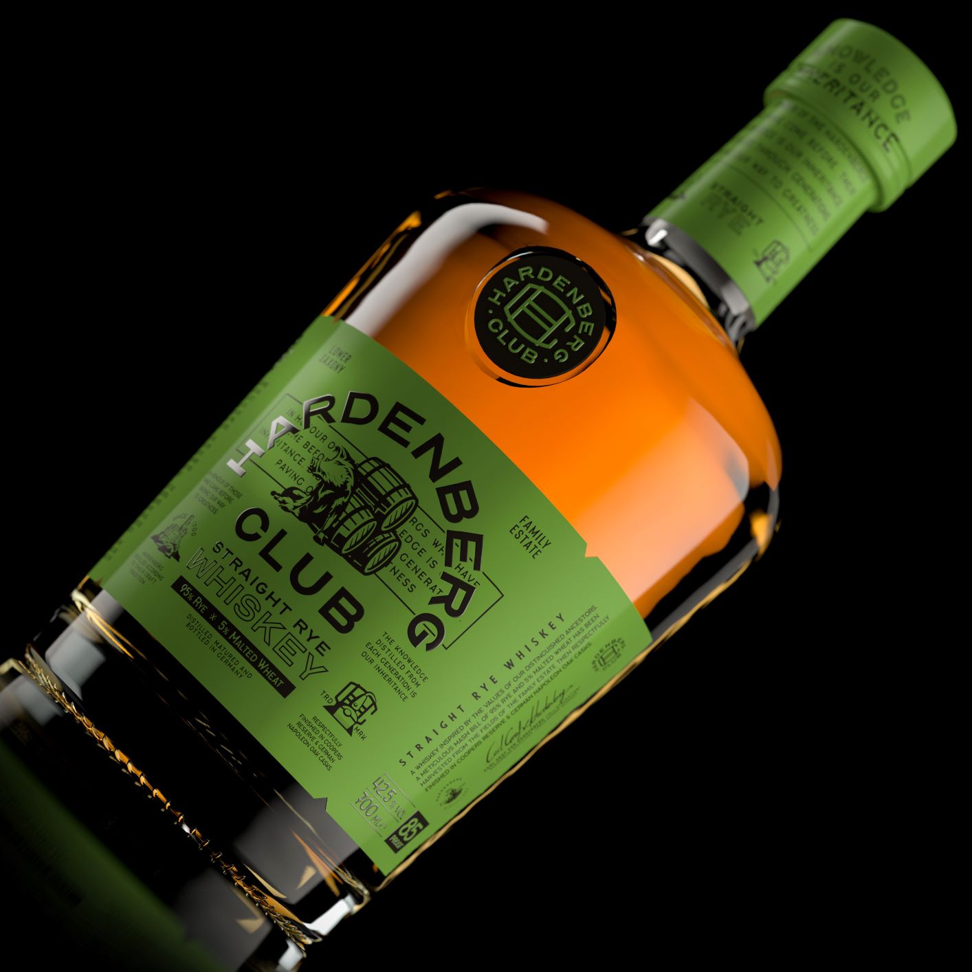 Hardenberg Club Straight RYE Whiskey 0,7l